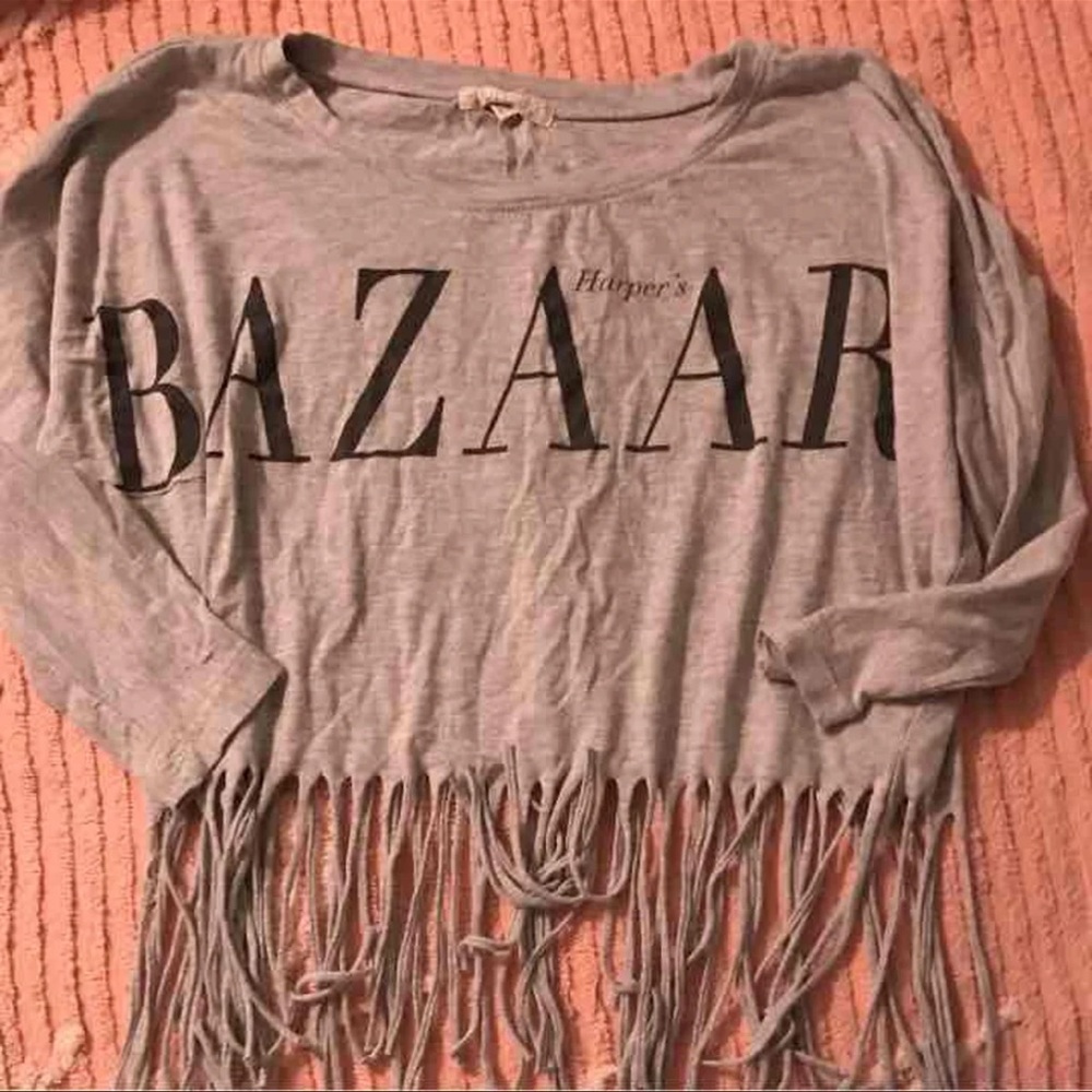 Harpers Bazaar 3/4 sleeve T shirt S/P Forever 21